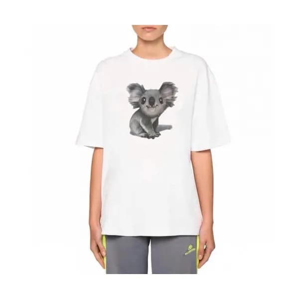 Balenciaga Mm/Wm Logo Cotton Short Sleeved Tshirts… - 1