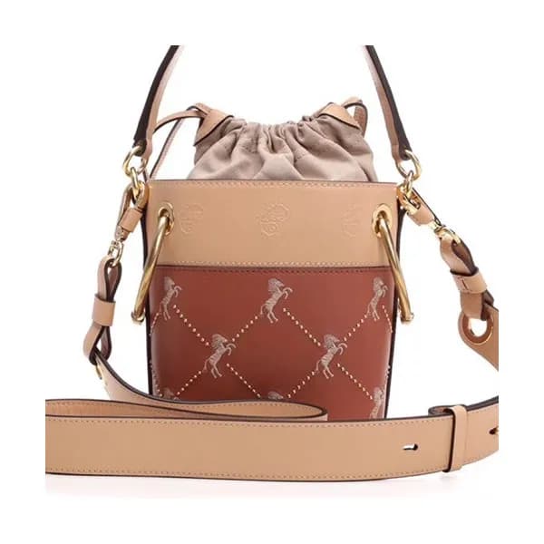 Chole 2020 Roy Leather Bucket Tote Shoulder Bag, 2… - 1