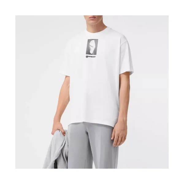 [버버리]Burberry 2020 Mens Logo Crew-neck Cotton Shor… - 1