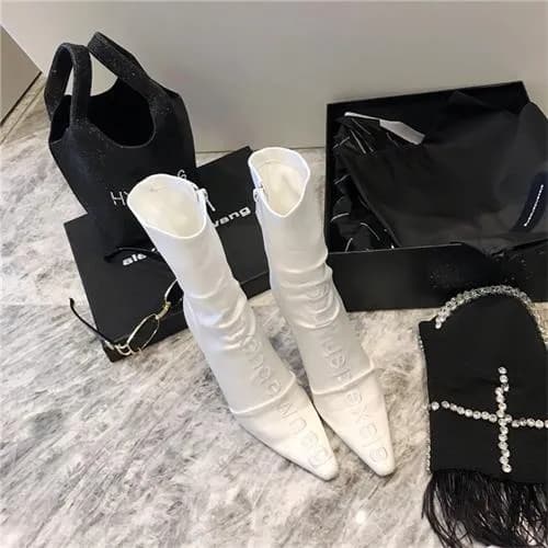 [알렉산더왕] Alexander Wang 2020 Silk Embroidery High H… - 1