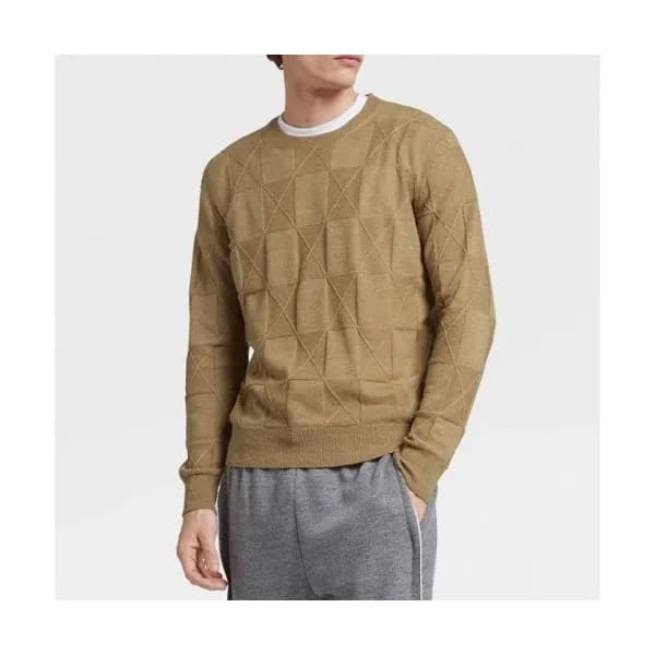 [제냐]Zegna 2020 Mens Basic Crew-neck Wool Sweater -… - 1