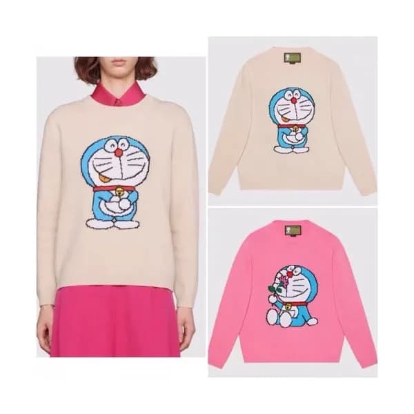 Gucci 2021 Womens Logo Crew-neck Sweaters - 구찌 202… - 1