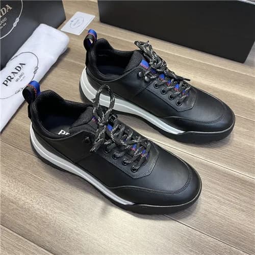 Prada 2021 Men's Leather Sneakers - 프라다 2021 남… - 1