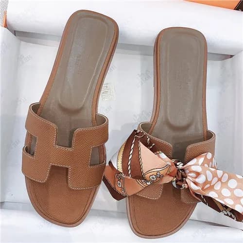 Hermes 2021 Women's Leather Slipper - 에르메스 202… - 1