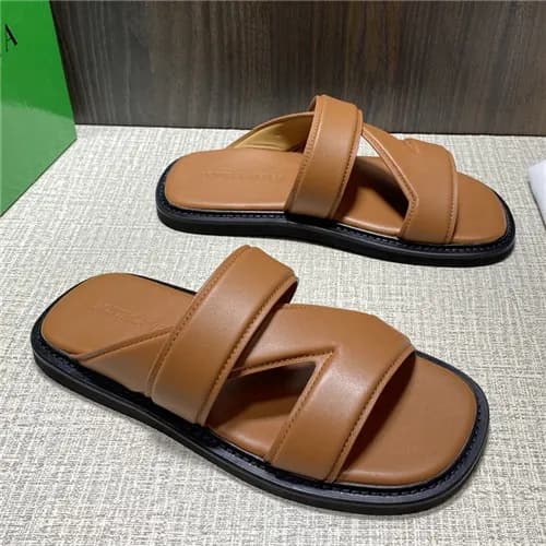 Bottega Veneta 2021 Men's Leather Band Sandal… - 1