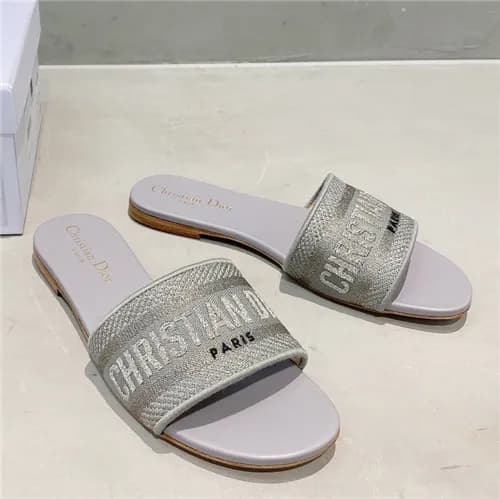 [세련되고 이뻐]Dior 2021 Women's Embroidery Slipper,… - 1