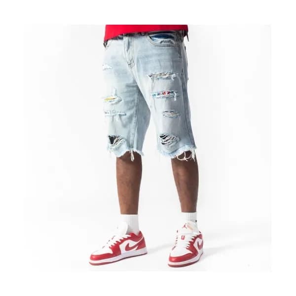 Amiri 2021 Mens Casual Denim Half Pants Blue - 아미리… - 1