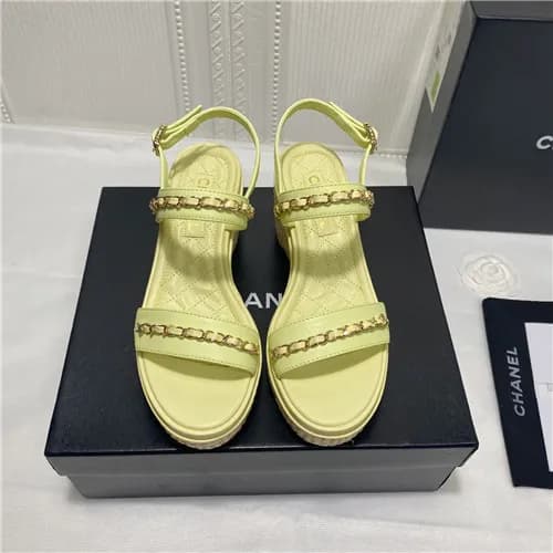 [매장판]Chanel 2021 Women's Leather Sandal,CHAS06… - 1