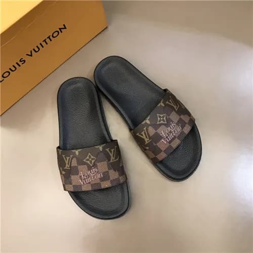 Louis Vuitton 2021 Men's Leather Slipper,LOUS2… - 1