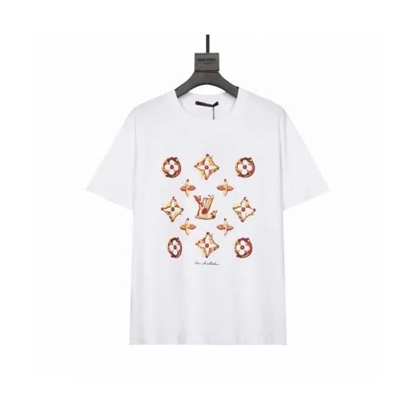 Louis vuitton Mm/Wm Logo Short Sleeved Tshirts Wh… - 1