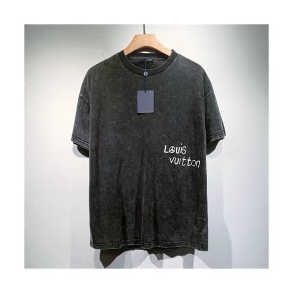 Louis vuitton Mm/Wm Logo Short Sleeved Tshirts Bl… - 1