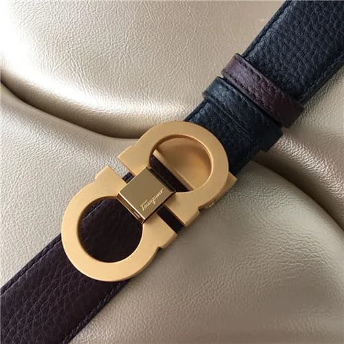 Salvatore Ferragamo 2021 Men's Leather Belt,3.… - 1