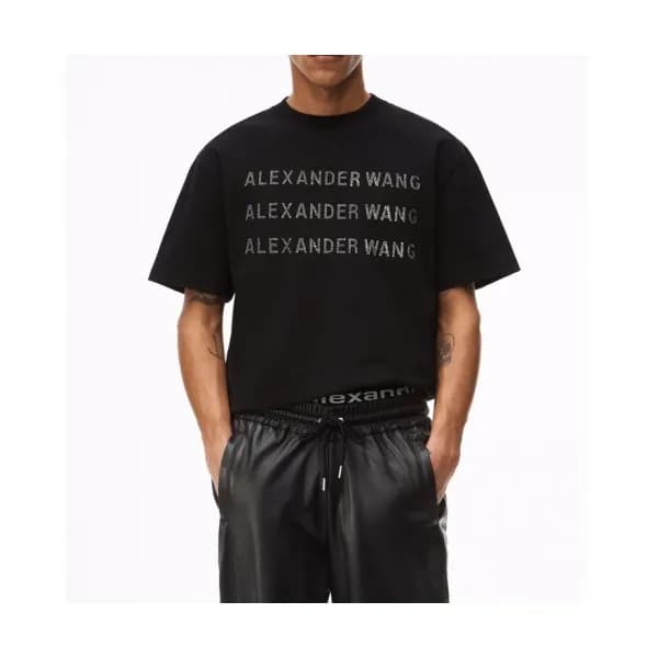 Alexsander Wang Mm/Wm Logo Short Sleeved Tshirts … - 1