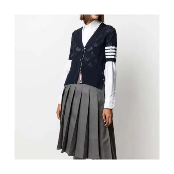 Thom Browne Womens Cardigan - 톰브라운 여성 반팔 가디건 - Tho… - 1
