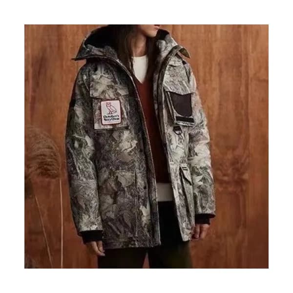 Canada goose Unisex Patch Logo Casual Goose Down … - 1