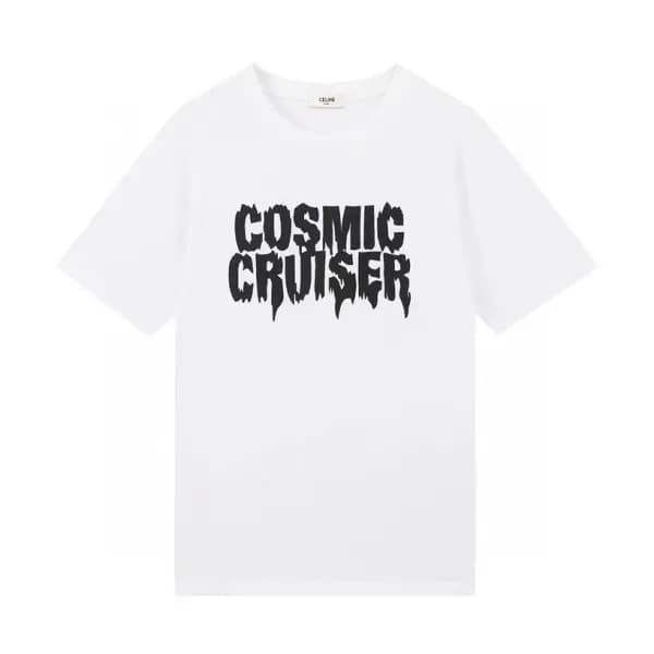 셀린느 남성 크루넥 화이트 반팔티 - Mens White Tshirts - cel0221x - 1
