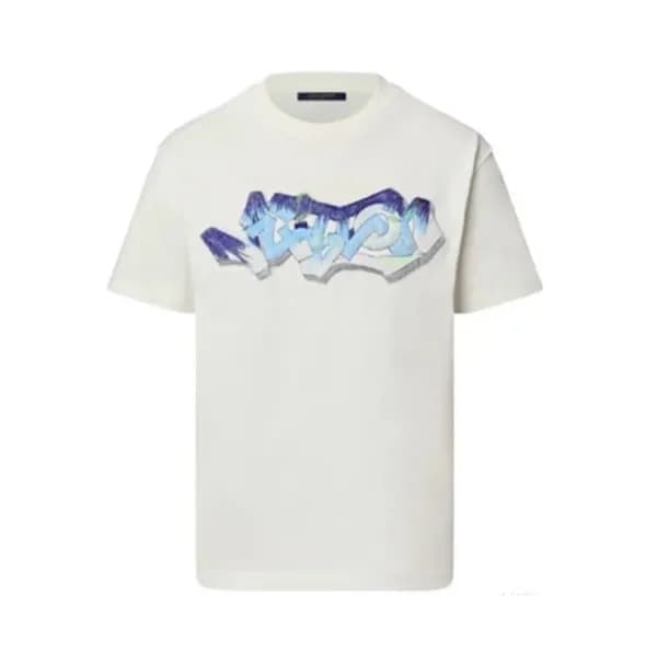 루이비통 남성 화이트 크루넥 반팔티 - Mens White Tshirts - lou0416… - 1