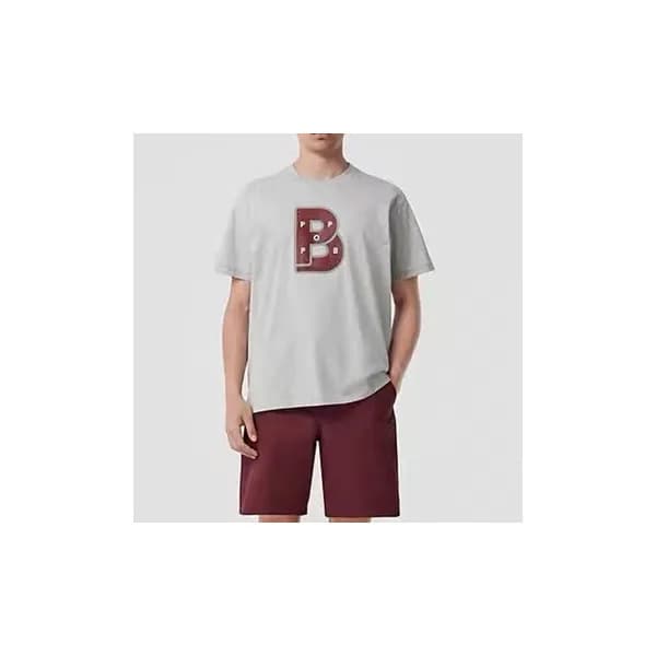 버버리 남성 그레이 크루넥 반팔티 - Mens Gray Tshirts - Bur04368x - 1