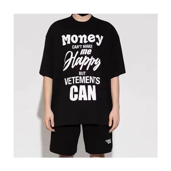 베트멍 남/녀 트렌디 블랙 반팔티 - Unisex Black Tshirts - vet028… - 1