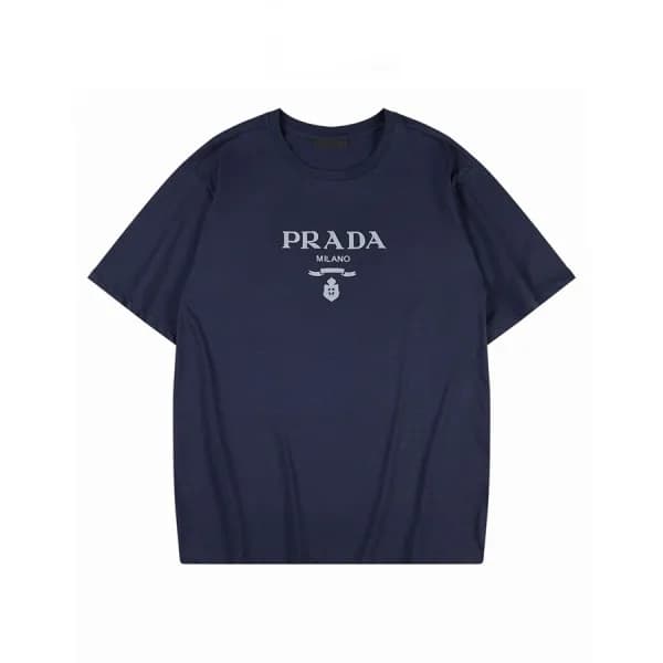 프라다 남성 크루넥 네이비 반팔티 - Mens Navy Tshirts - Pra02745x - 1
