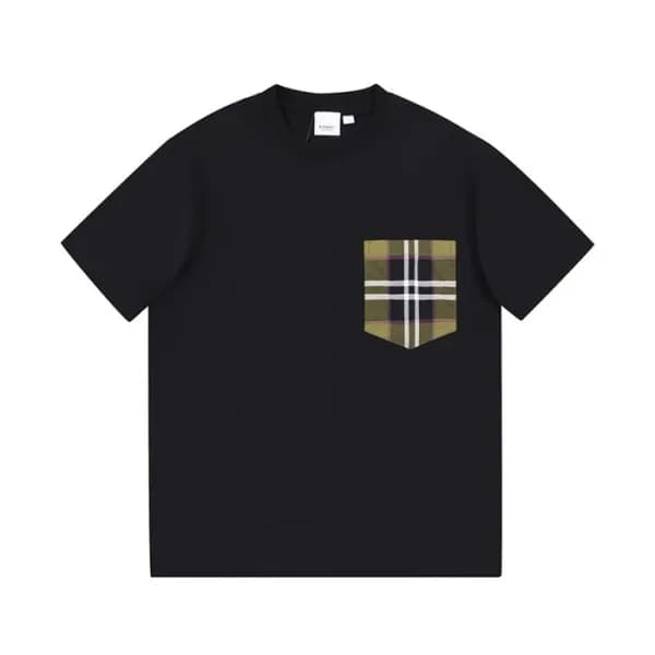 버버리 남성 블랙 크루넥 반팔티 - Mens Black Tshirts - Bur04489x - 1