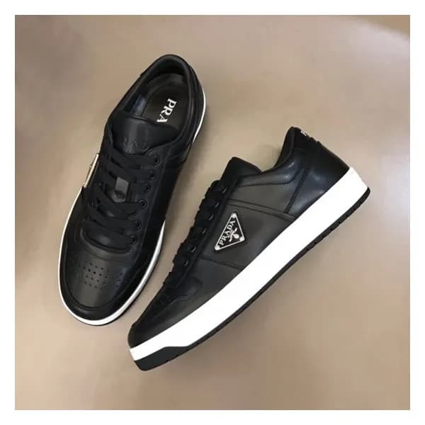 프라다 남성 클래식 블랙 스니커즈 - Mens Black Sneakers - pra0281… - 1