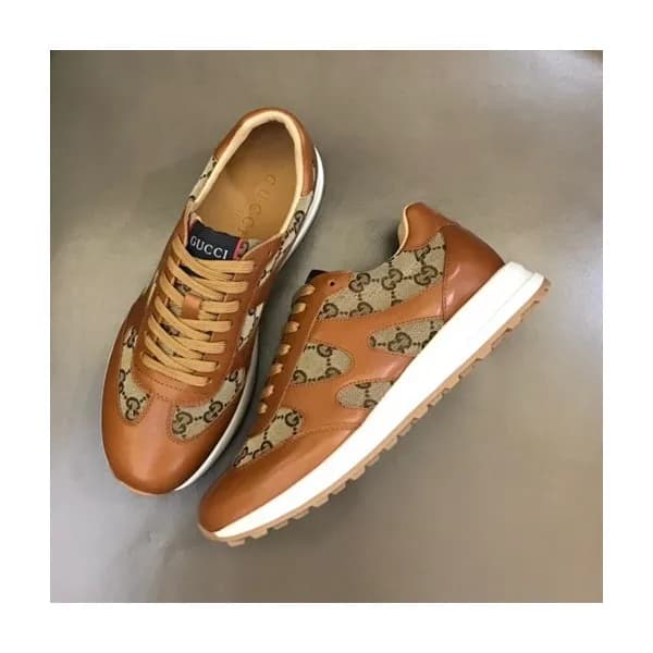 구찌 남성 클래식 카멜 스니커즈- Mens Camel Sneakers - guc05136X - 1
