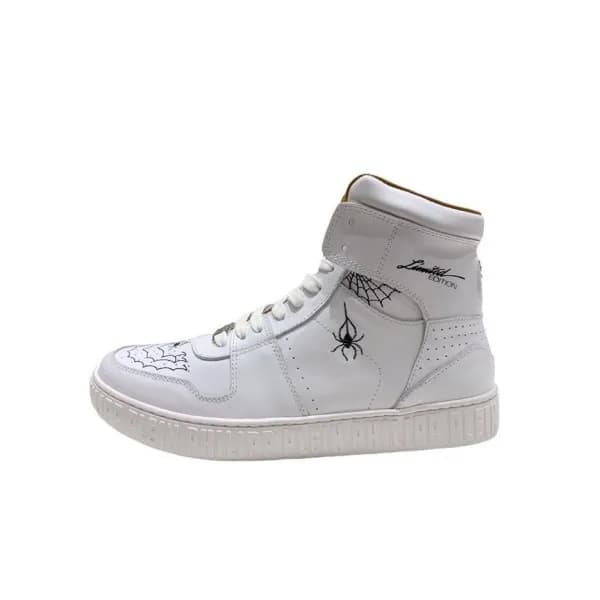 필립플레인 남성 하이탑 화이트 스니커즈 - Mens White Sneakers - phi0… - 1