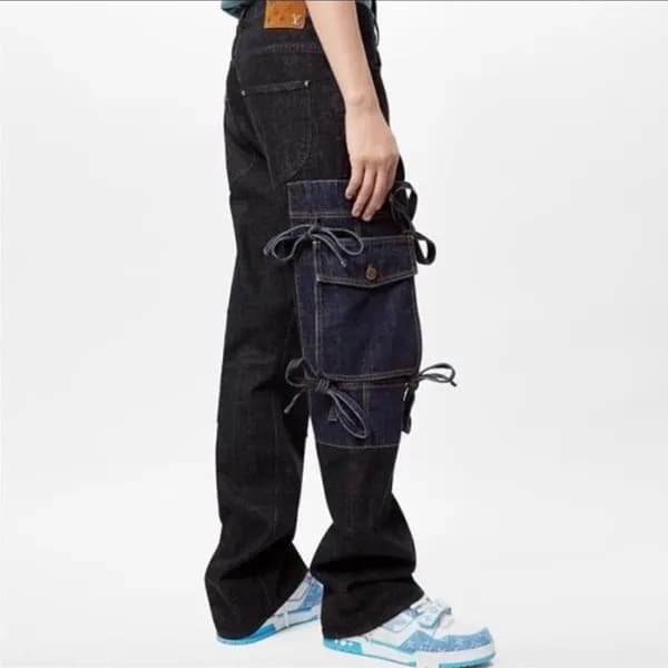 루이비통 남성 캐쥬얼 블루 청바지 - Louis vuitton Mens Blue Jeans… - 1