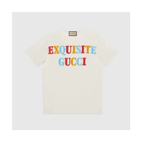 구찌 남/녀 화이트 크루넥 반팔티 - Gucci Unisex White Tshirts - … - 1