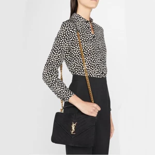 입생로랑 여성 블랙 숄더백 - Saint Laurent Womens Black Monogr… - 1