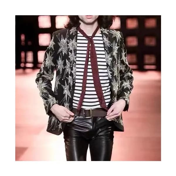 입생로랑 남성 블랙 슈트 자켓 - Saint Laurent Mens Black Jacket… - 1