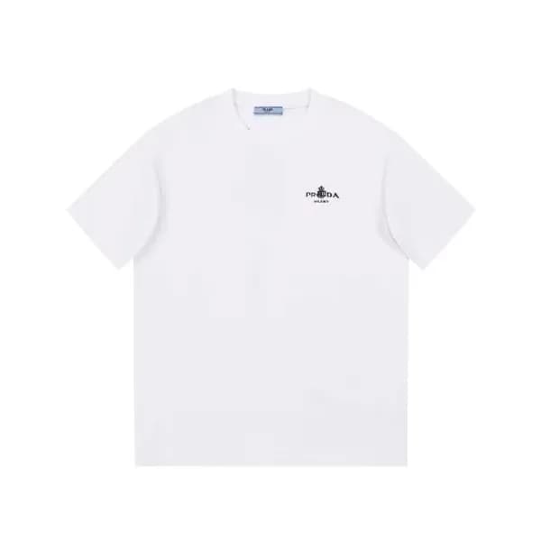 프라다 남성 화이트 반팔티 - Prada Mens White Tshirts - pr324x - 1