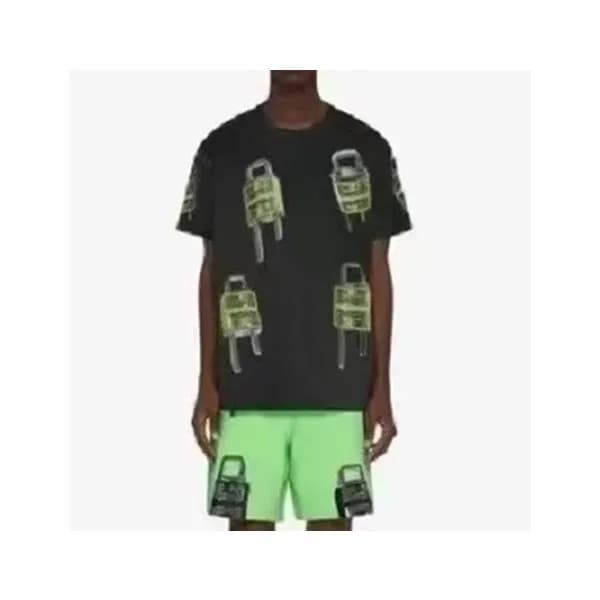 지방시 남성 크루넥 블랙 반팔티 - Givenchy Mens Black Short Slee… - 1