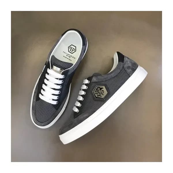 필립플레인 남성 모던 그레이 스니커즈 - Philipp Plein Mens Gray Sne… - 1