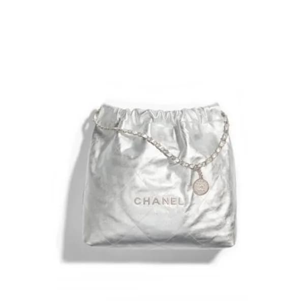 샤넬 여성 실버 22백 - Chanel Womens Silver 22 Bag - ch46… - 1