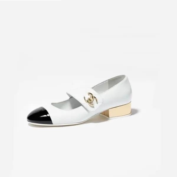 샤넬 여성 화이트 로퍼 - Chanel Womens White Loafer - ch497x - 1