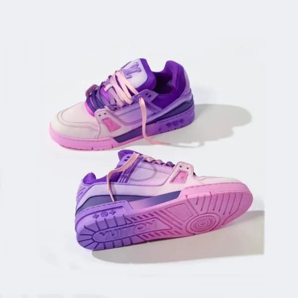 루이비통 남성 퍼플 스니커즈 - Louis vuitton Mens Purple Sneake… - 1