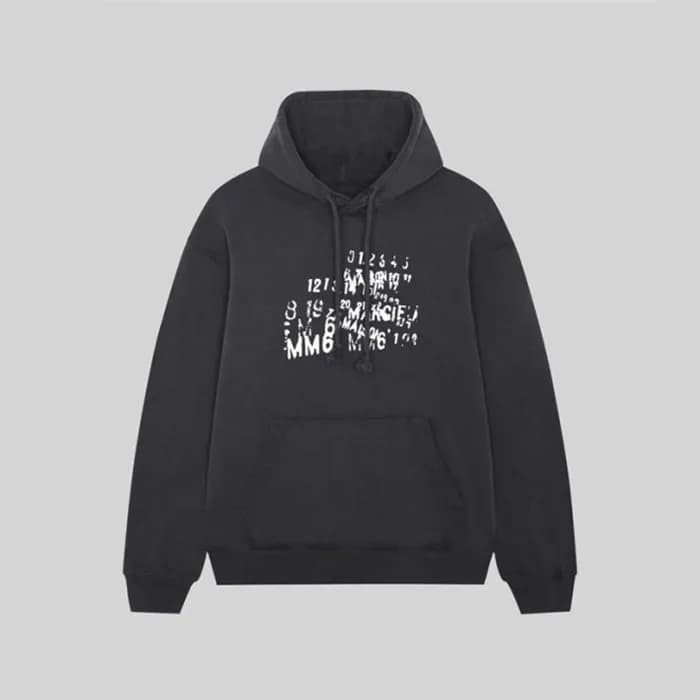 메종마르지엘라 남성 블랙 후드티 - Maison margiela Mens Black Hoo… - 1