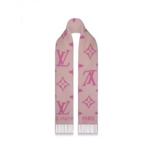 루이비통 여성 핑크 머플러 - Louis vuitton Womens Pink Muffler… - 1