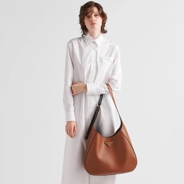 프라다 여성 카멜 클레오백 - Prada Womens Camel Cleo Bag - pr7… - 1