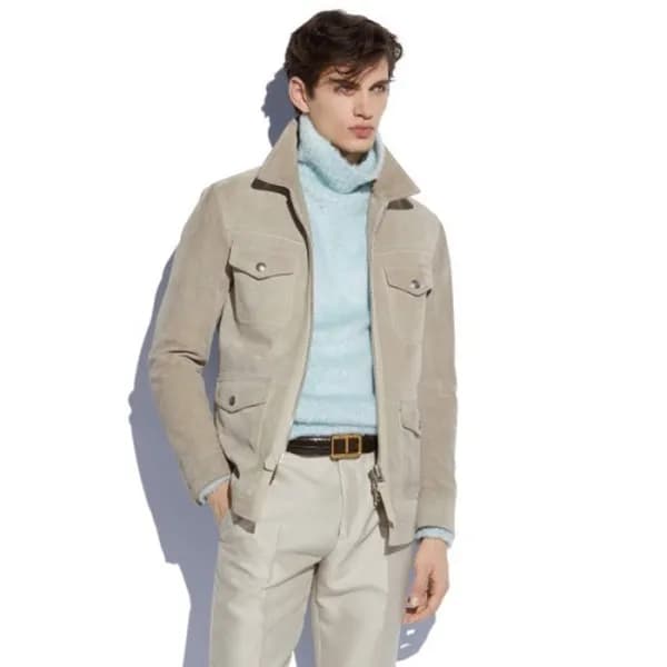 톰포드 남성 캐쥬얼 그레이 자켓 - Tom Ford Mens Gray Jackets - f… - 1