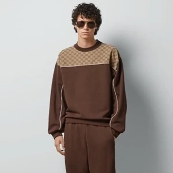 구찌 남성 브라운 맨투맨 - Gucci Mens Brown Tshirts - fa40x - 1