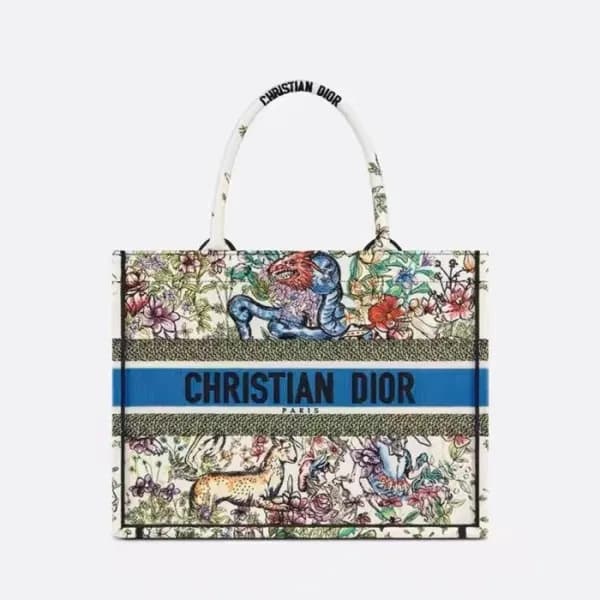 디올 여성 블루 북토트 - Dior Womens Blue Book Tote - dib555… - 1