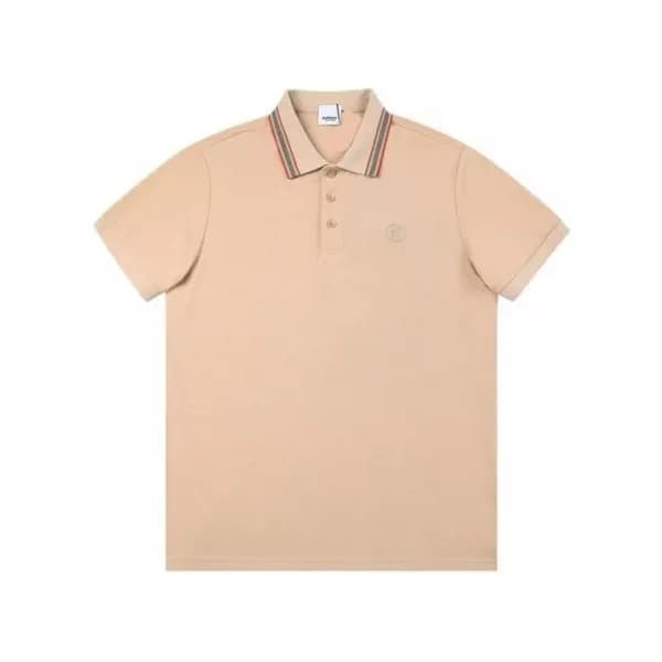 버버리 남성 카멜 폴로 반팔티 - Burberry Mens Camel Tshirts - b… - 1