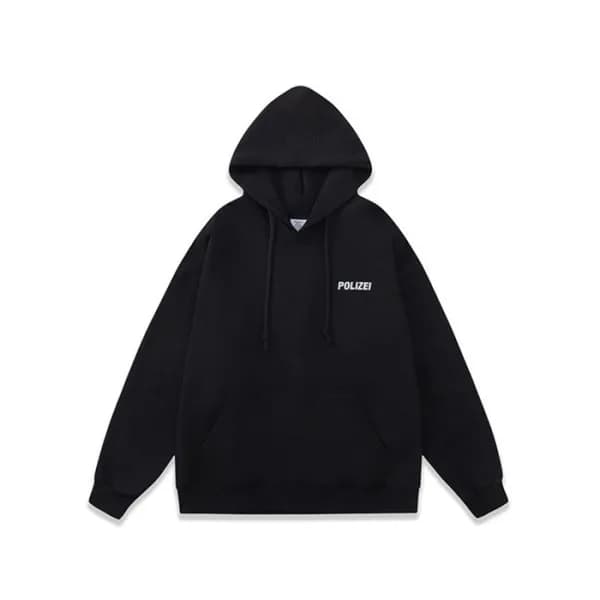 베트멍 남/녀 블랙 후드티 - Vetements Unisex Black Hoodie - v… - 1