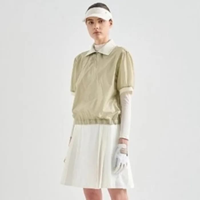 [LANVIN BLANC] 랑방블랑 여성 텍스처 블록 드로우스트링 탑 - gol1014x - 1