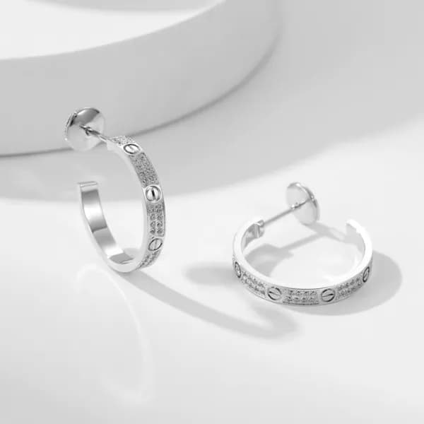 까르띠에 여성 골드 이어링 - Cartier Womens Gold Earring - acc… - 1