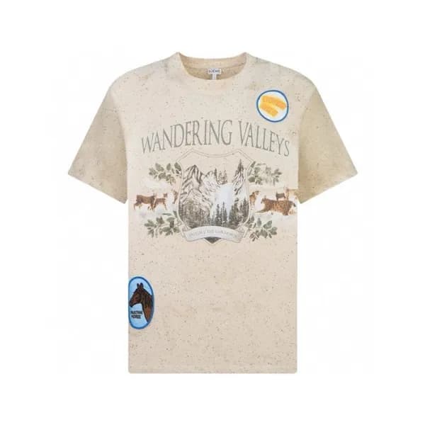로에베 남성 라운드 반팔티 - Loewe Mens Round Tshirts - loc208… - 1