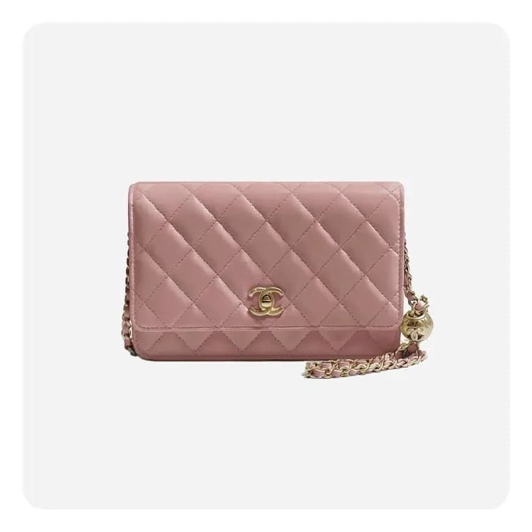 샤넬 골드볼 woc 램스킨 핑크 골드 - Chane woc Lamb skin Bag - … - 1